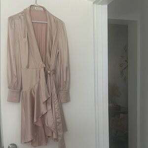 REVOLVE Blush Long Sleeve Wrap Dress